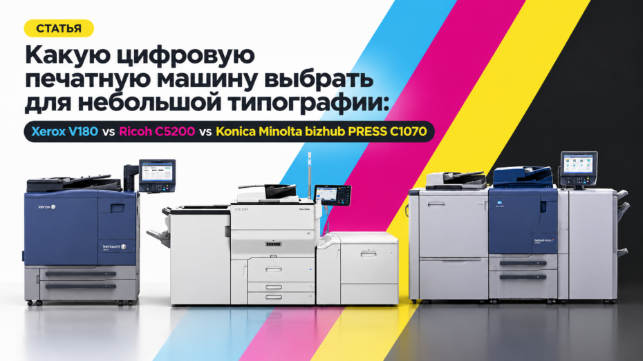 Выбор цифровой печатной машины для небольшой типографии